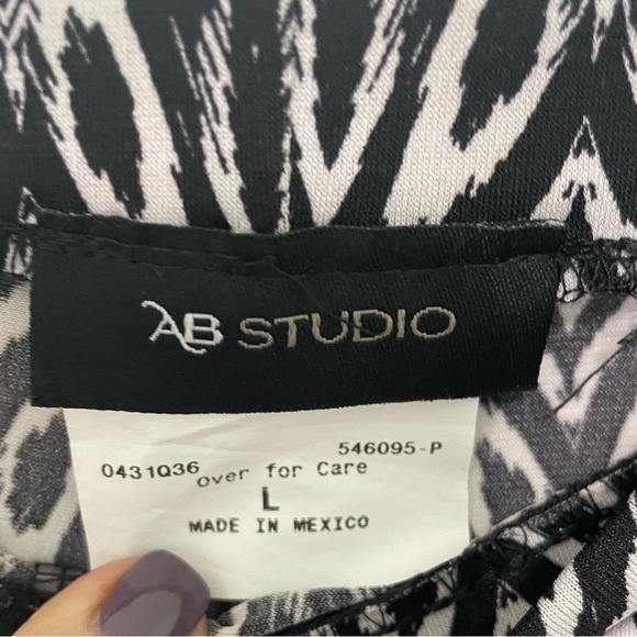 AB Studio Palazzo pants size L cute flowy pants so cute and comfortable - Picture 5 of 5